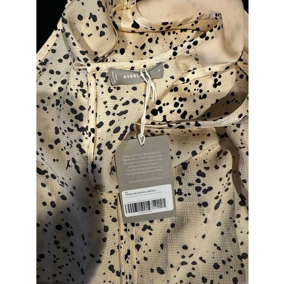 NWT EVERLANE The Satin Racerback Top in Size  6 - Picture 6 of 6